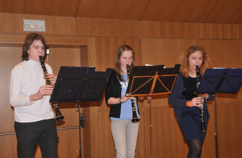 Úspěšné klarinetové trio ZUŠ Liberec 2  místo
